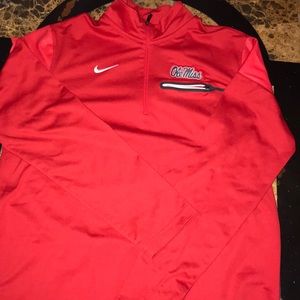 COPY - Nike Dri fit Ole Miss 1/2 zip pullover